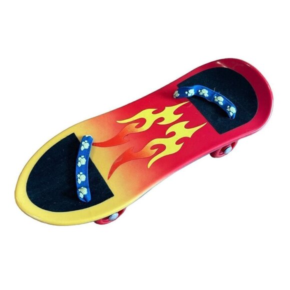 Build A Bear BAB Flame Skateboard With Dragon Design 9.5" BABW Red Yellow - Picture 1 of 6